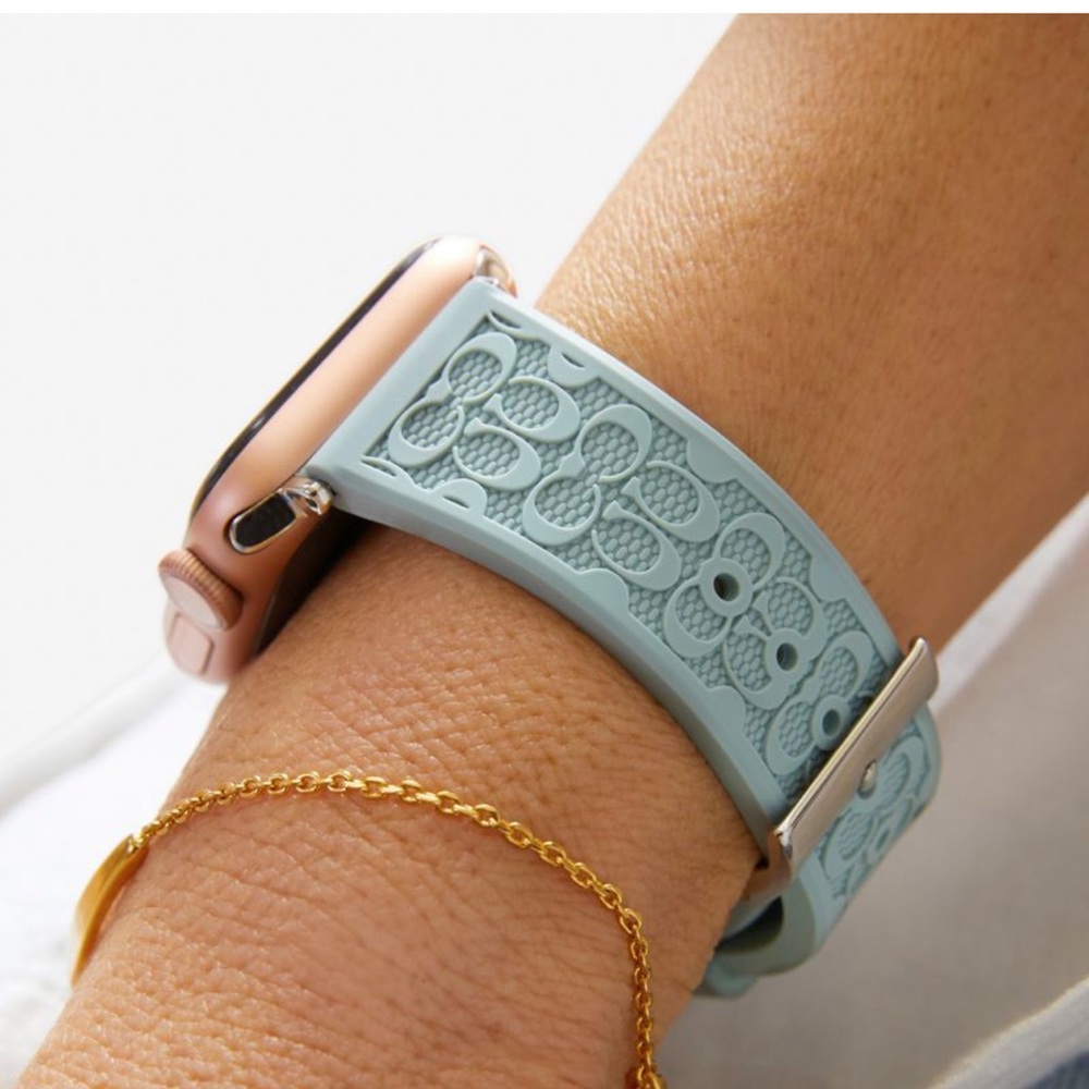 NWT Coach Blue Apple Watch Band 38mm/40mm